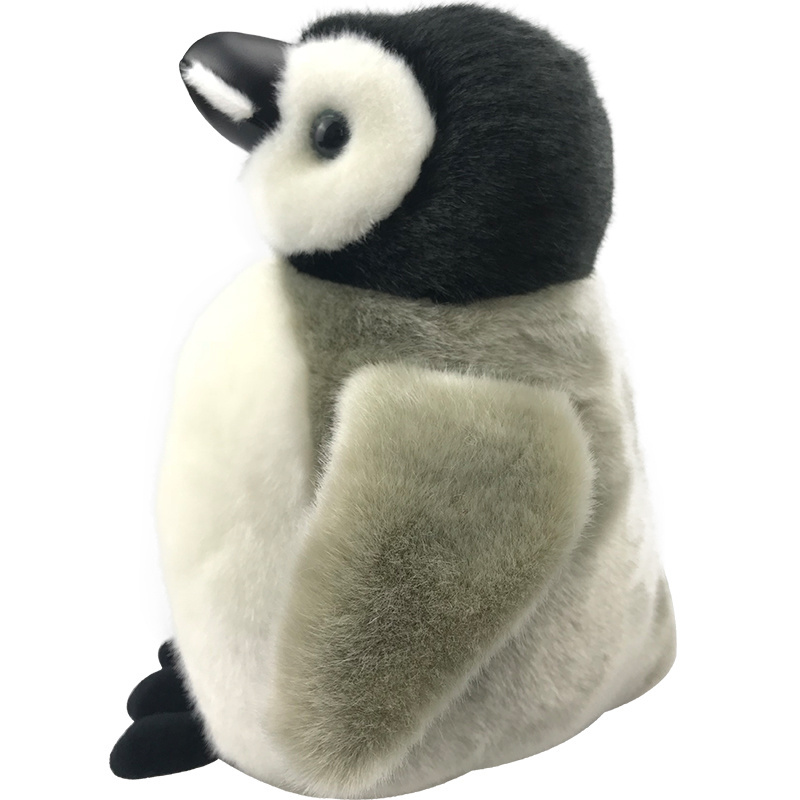 Cheap claw machine on sale in 2019 original mini penguin plush toy mascot for children long hair cloth doll holiday gift