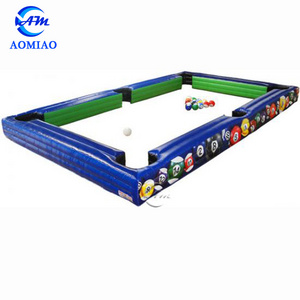 Attractive Inflatable Snooker Ball Game Playground Soccer Pool Table Inflatable Billiard Ball