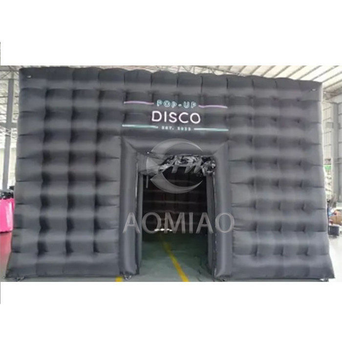 hot sale Inflatable Nightclub Disco Black Inflatable-nightclub Backyard Inflatable party tent with Lights