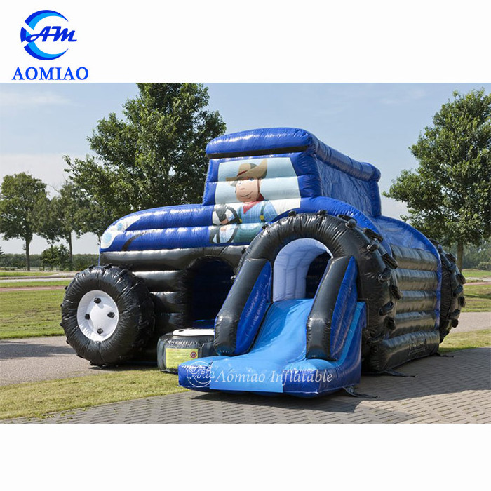 Custom tractor bouncy castle inflatable castle jumping bouncer for sale