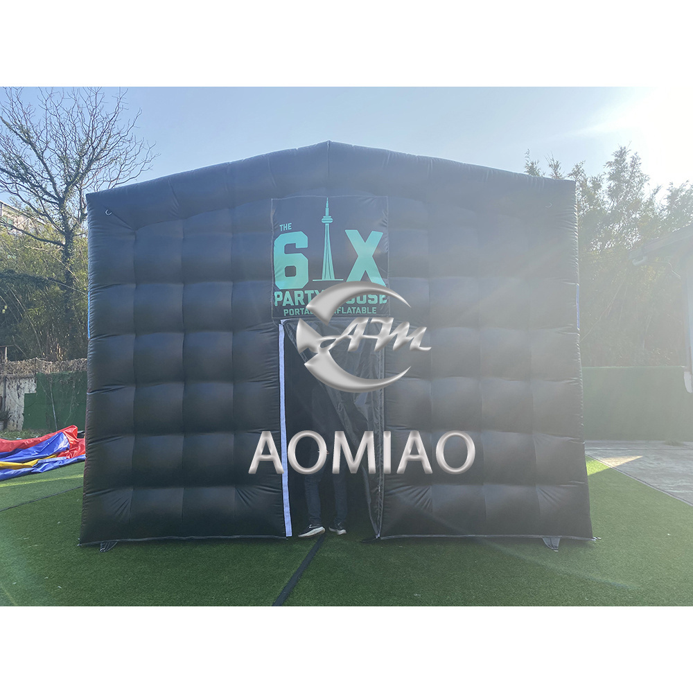 Popular Outdoor Marquee Inflatable Igloo Tent Lighting Nightclub Inflatables Cube Tent