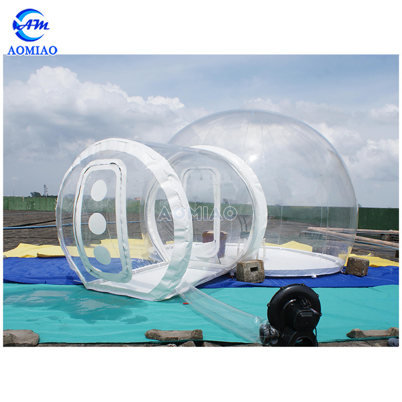 Inflatable transparent bubble tree tent for camping