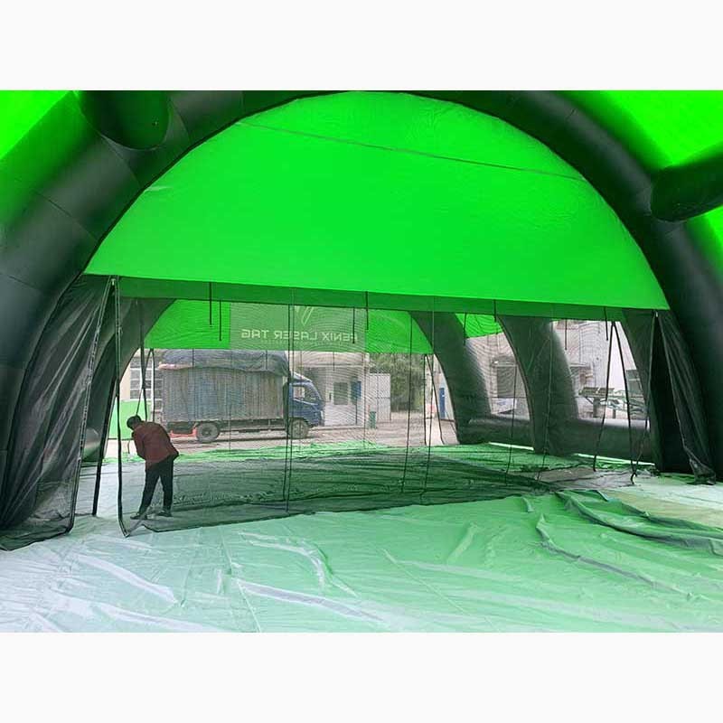 Wholesale inflatable paintball bunker field tent inflatable sport field tent inflatable paintball area for sale