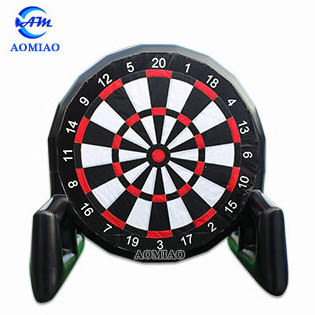 Commercial inflatable football goal target soccer shoot darts board game for sale