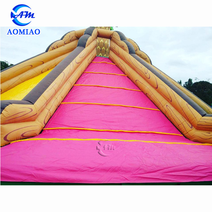 Giant colorful inflatable volcano slide commercial inflatable slide for sale