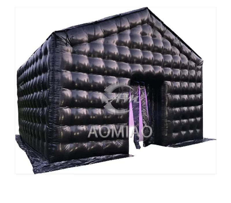 hot sale Inflatable Nightclub Disco Black Inflatable-nightclub Backyard Inflatable party tent with Lights