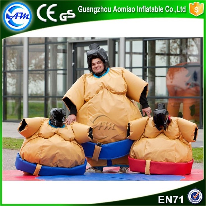 Factory price inflatable sumo wrestling suits for inflatable sports game