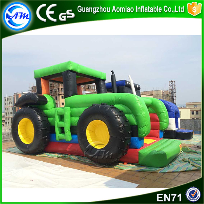 Hot sale Tractors inflatable bounce house bouncer bouncy castle for kids