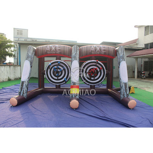 Commercial toy flying traget challenge inflatable axe throwing games axe throwing inflatable challenge carnival game