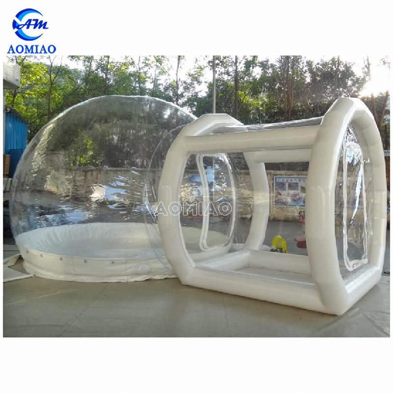 Inflatable transparent bubble tree tent for camping