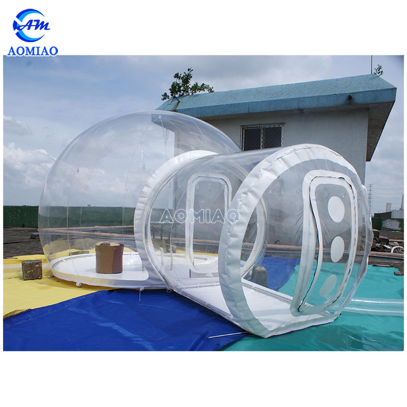 Inflatable transparent bubble tree tent for camping