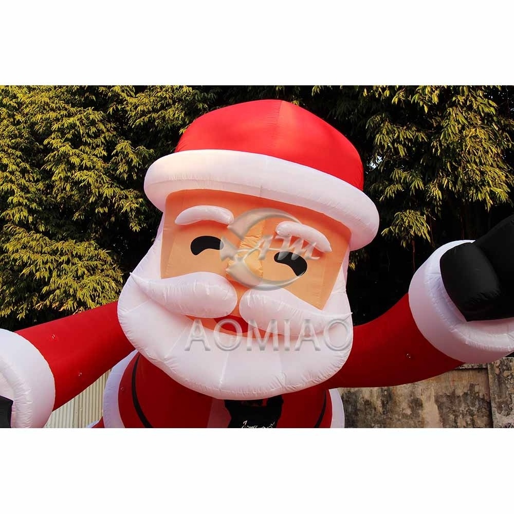 High quality giant inflatable  santa claus climbing wall for Christmas party