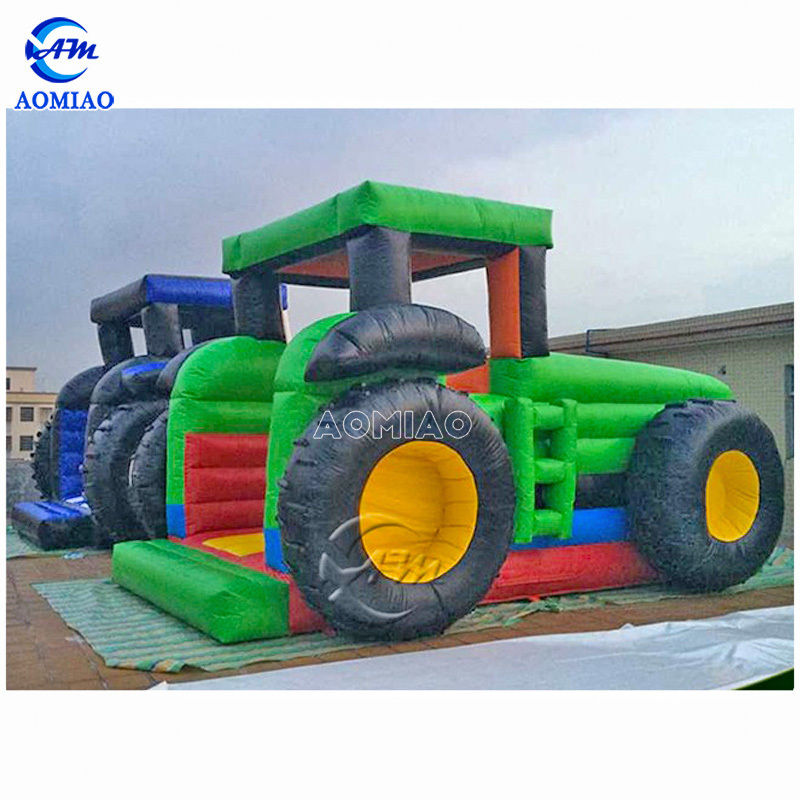 Hot sale Tractors inflatable bounce house bouncer bouncy castle for kids