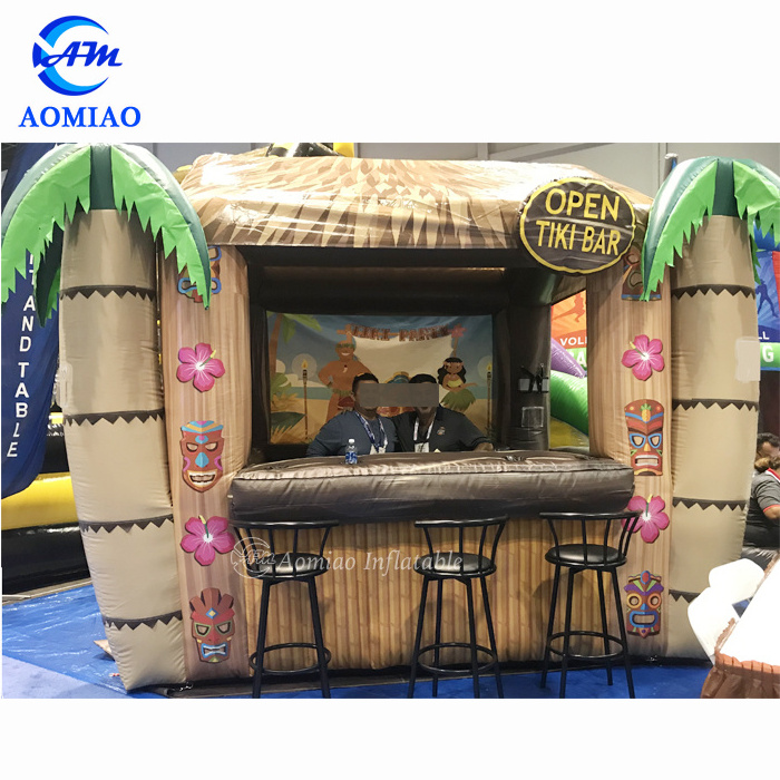 Outdoor Inflatable Tiki Bar,Inflatable Cocktail Serving Bar for sale