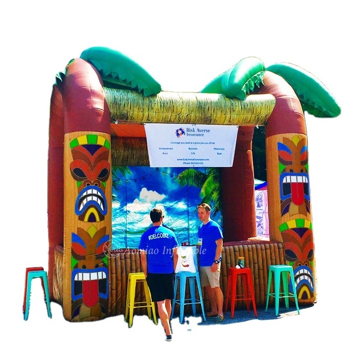 Customized inflatable tiki bar inflatable pub tent inflatable serving bar for sale