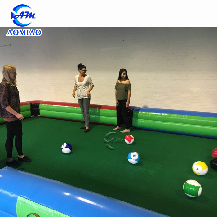 Attractive Inflatable Snooker Ball Game Playground Soccer Pool Table Inflatable Billiard Ball