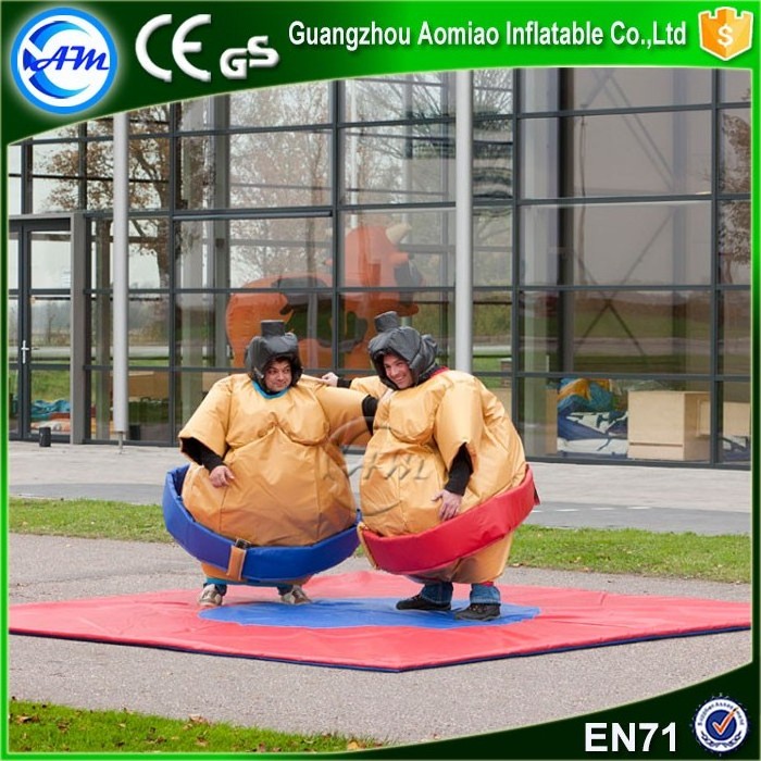 Factory price inflatable sumo wrestling suits for inflatable sports game