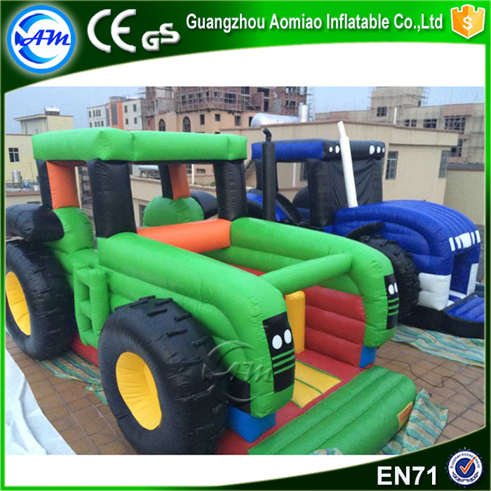 Hot sale Tractors inflatable bounce house bouncer bouncy castle for kids