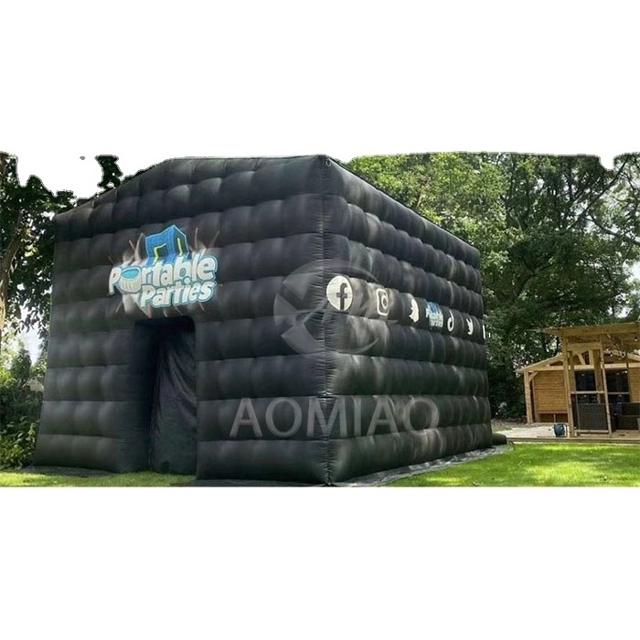 hot sale Inflatable Nightclub Disco Black Inflatable-nightclub Backyard Inflatable party tent with Lights