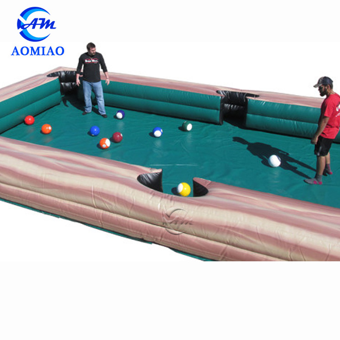 Attractive Inflatable Snooker Ball Game Playground Soccer Pool Table Inflatable Billiard Ball