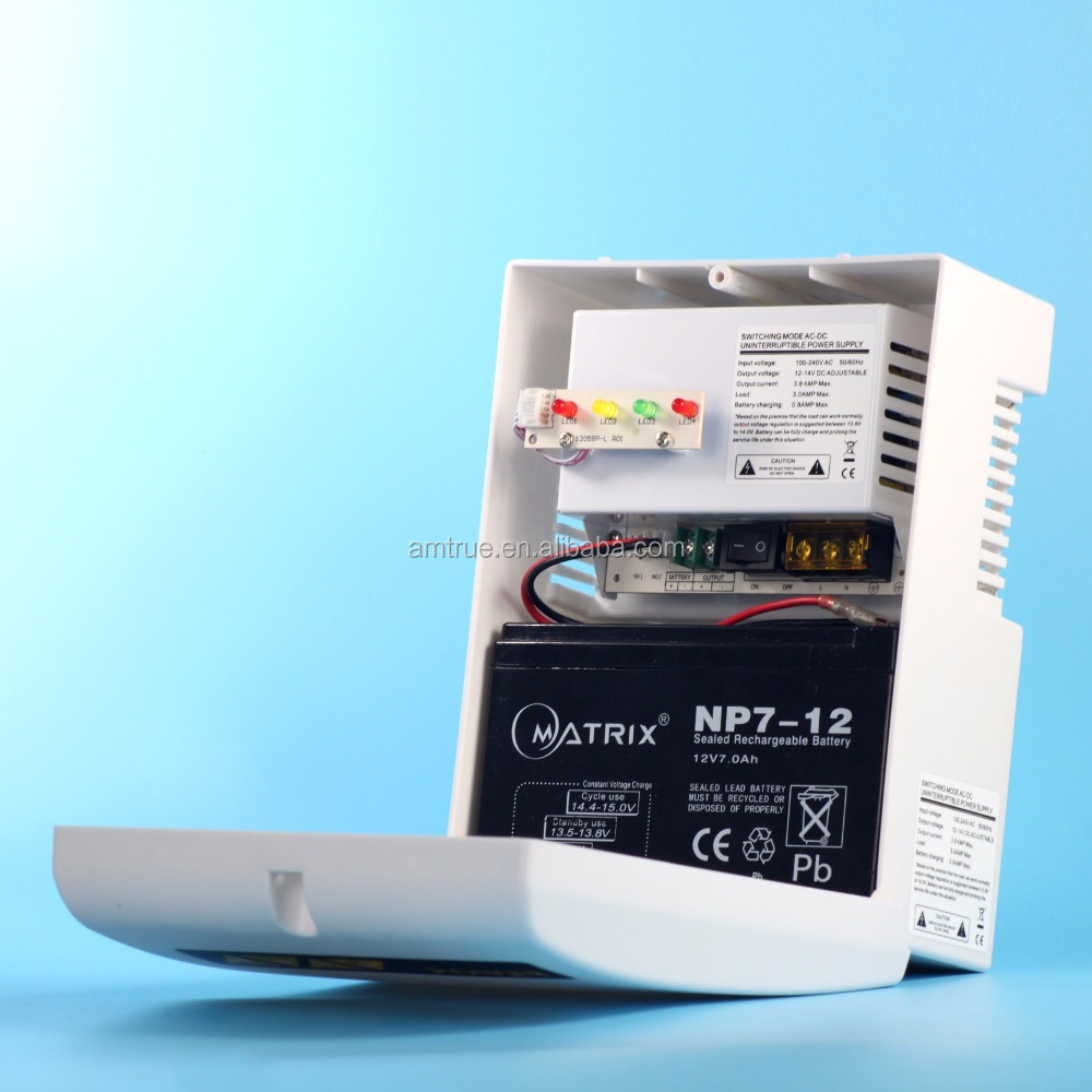 General Uninterrupted Power Supply Outdoor UPS Transformer-based 12V 1.5A with Battery Backup