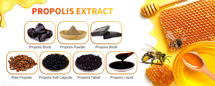 Natural Food Grade Raw Material Pure Propolis Extract propolis capsules/ liquid/powder