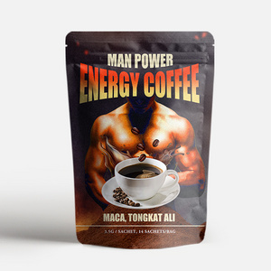 AMULYN energy coffee ganoderma reishi mushroom tongkat ali maca root extract man power energy instant coffee