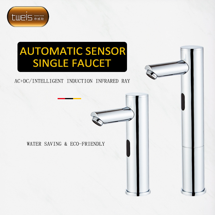 Easy install bathroom electronic auto hands free sensor faucet