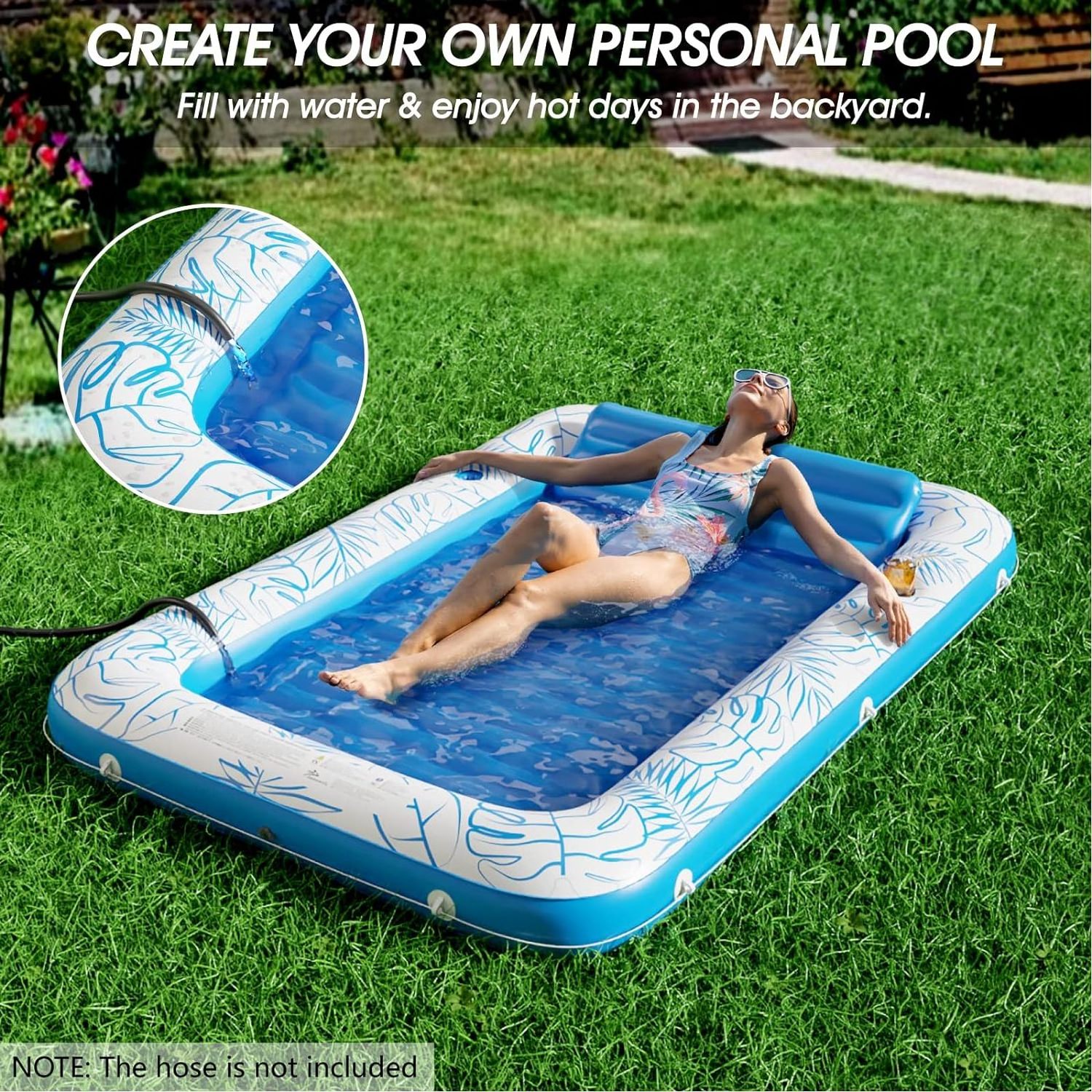 Hot sale Tanning Pool Inflatable Floats Bed  Blow Up Pool Floats for Floating Sunbathing Suntan Tub