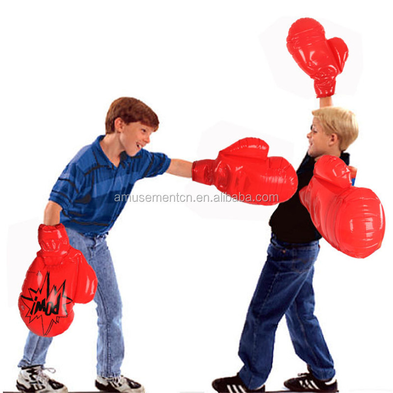 Factory Directly Supply Funny Personalised Inflatable Adult Kid Play Boxing Gloves