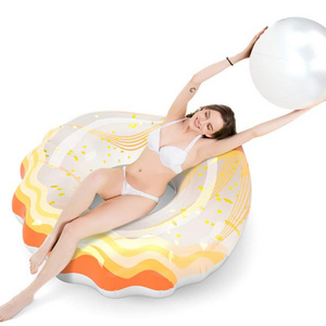 Inflatable Shell Floating Toys Beach Pool Floats   inflatable float sun loungers inflatable lounger swimming ring