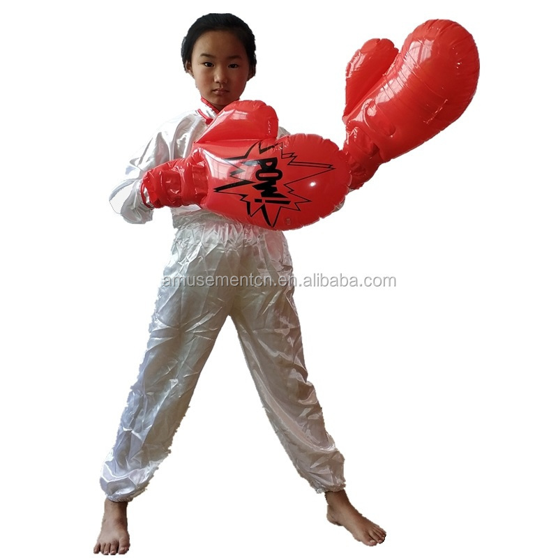 Factory Directly Supply Funny Personalised Inflatable Adult Kid Play Boxing Gloves