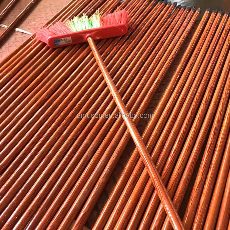 High quality factory price wood grain design wooden broom stick floor wiper