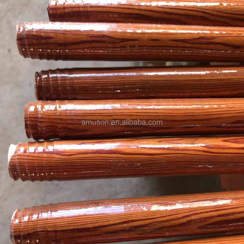 High quality factory price wood grain design wooden broom stick floor wiper