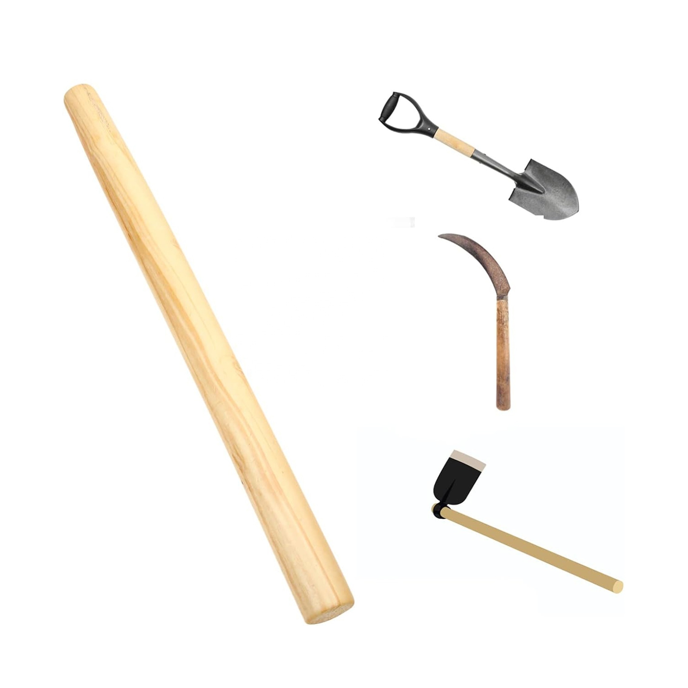 Factories direct sales 90cm 100cm 110cm good quality durable hoe Garden Pick Axe with Hardwood Handle