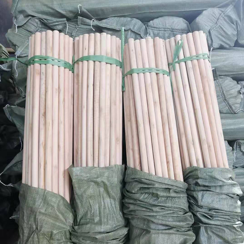 Wooden Broom Handle Stick Mop Handle Manufacturers Wholesale Supplier Impor from China Natural Wood Eucalyptus Indoor Cleaning