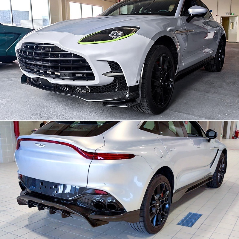 The 707 Kit for Aston Martin DBX High Quality Factory Price Dry carbon bumper front lip grille rear diffuser Spoiler side skirt