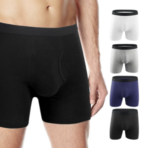 High Quality Classic Men's Cotton Stretch Briefs Solid Boxers Shorts Open JR Underwear for Adults