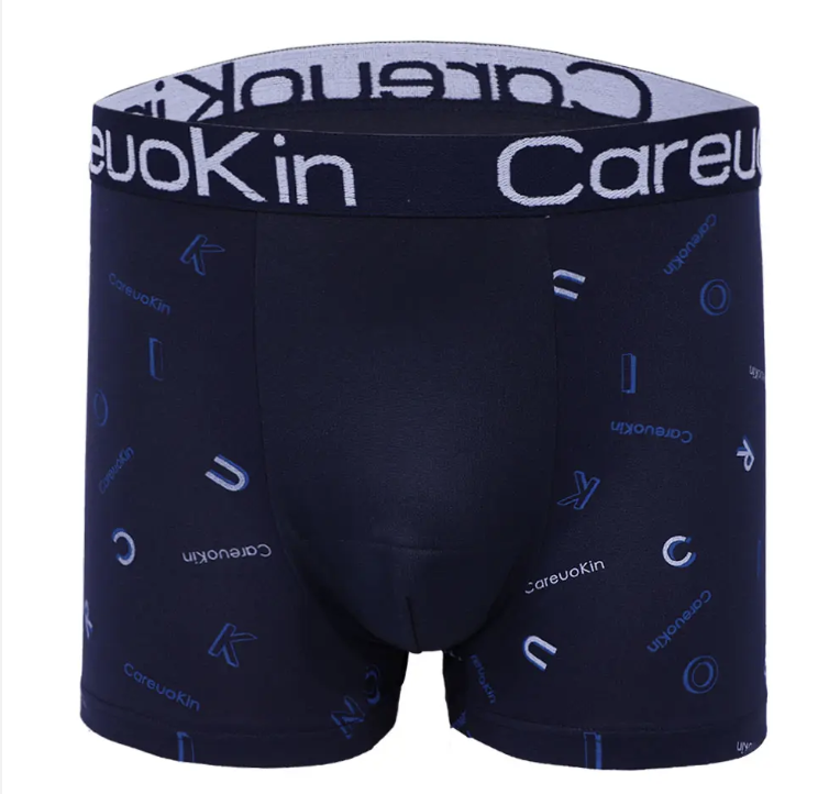 Men's Loose Long Leg Boxer Shorts Printed Polyester Briefs for Enhanced Comfort and Support