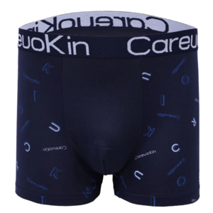 Men's Loose Long Leg Boxer Shorts Printed Polyester Briefs for Enhanced Comfort and Support