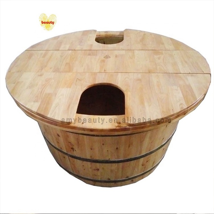 Cheap Wood Free Standing Round  Bathtub Children Swimming Pool wooden bathtub