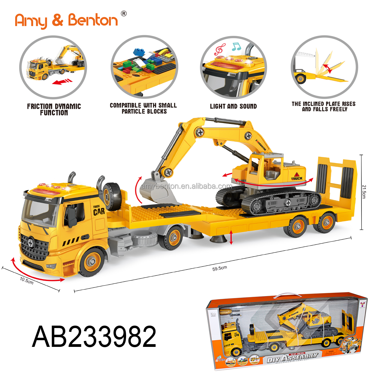 Hot sale toy vehicle order child early education construction truck toys