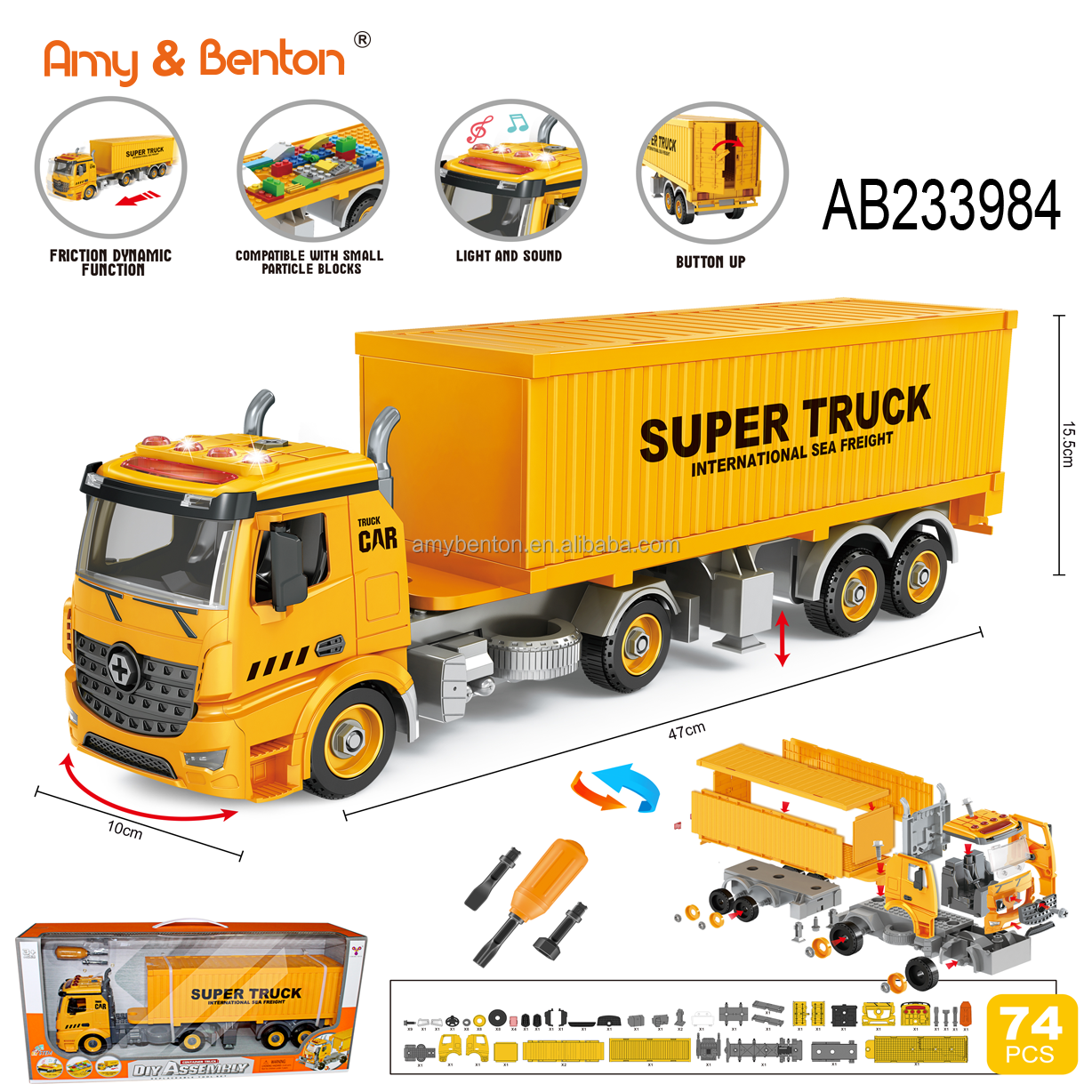 Hot sale toy vehicle order child early education construction truck toys