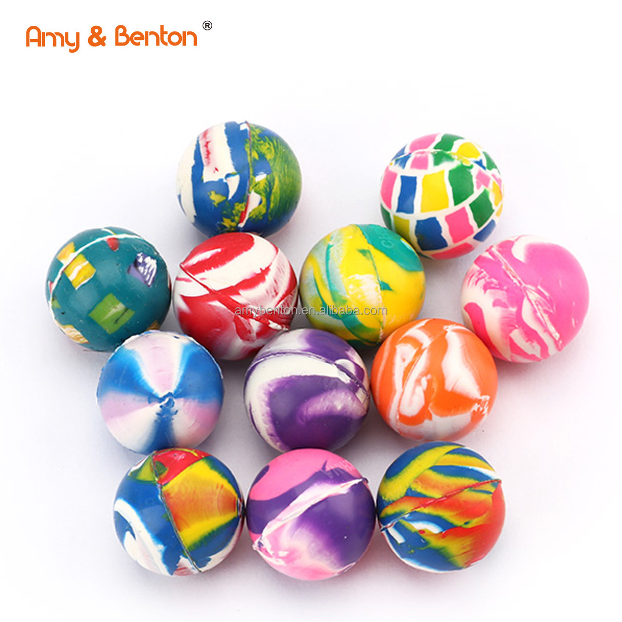 27 mm Rubber Ball Small Bouncing Ball Bouncy Balls for Kids Birthday Party Favors Gift Game Prizes Vending Machine Toys