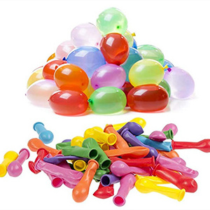 500 Pack Latex Water Balloons with Refiler for Fight Games water bomb Summer toys for Kids & Adults