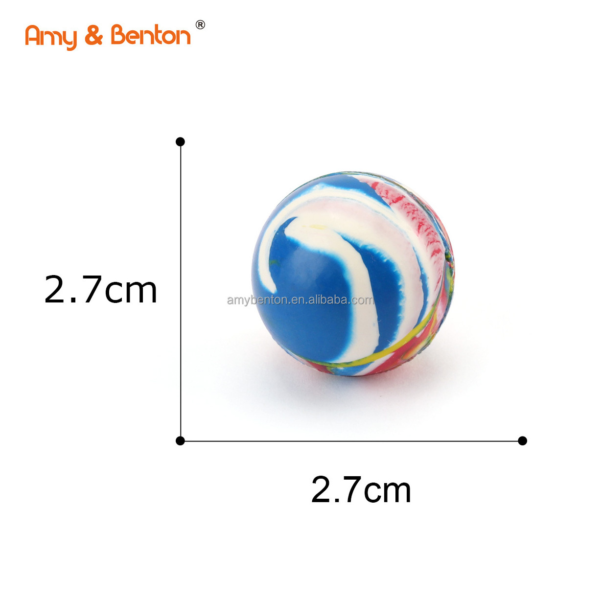 27 mm Rubber Ball Small Bouncing Ball Bouncy Balls for Kids Birthday Party Favors Gift Game Prizes Vending Machine Toys