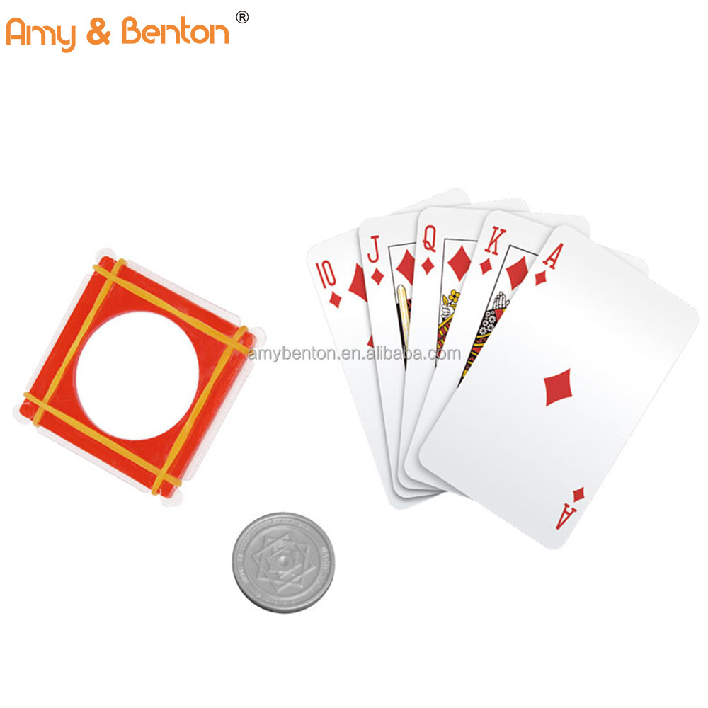 New Novelty Magic Trick Kit Toys with Coin Poker Cards Classical Pocket Magic assorted Toy Set for Kid and Adult