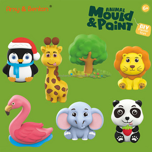 Paint Your Own Figurines DIY Plaster Animal Toy Complete Plaster Craft Kit Kids Arts Crafts Set