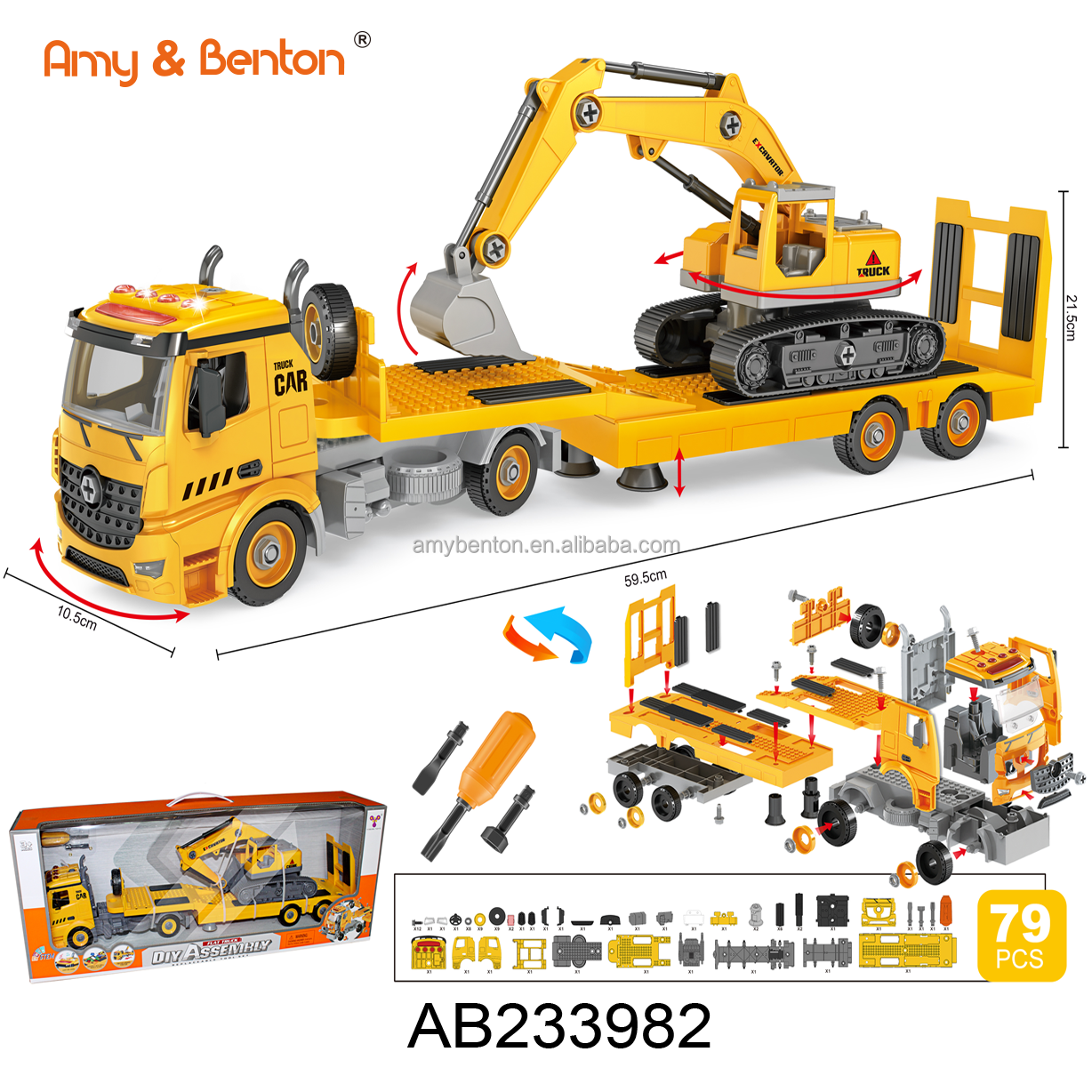 Hot sale toy vehicle order child early education construction truck toys