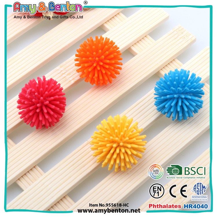 Promotional item colorful ball puffer mini soft rubber puffer balls